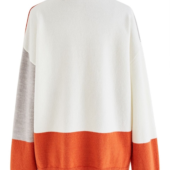 CHICWISH COLOR BLOCK TURTLENECK KNIT SWEATER - Picture 7 of 8